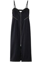 【プランク プロジェクト/PRANK PROJECT】のツイードジップワンピース / Tweed Zip Dress 人気、トレンドファッション・服の通販 founy(ファニー) ファッション Fashion レディースファッション Fashion for Women ワンピース Dresses フォーマル・パーティードレス・結婚式用ドレス Elegant & Casual Dresses チュニック Tunic Tops & Dresses おすすめ Recommended / Our Picks インナー Innerwear ウォーム Warm Fabric キャミワンピース Cami Dress, Slip Dress ストライプ Stripe, Striped Pattern スリット Slit, Slit Detail チュニック Tunic, Long Top フロント Front, Front Design ロング Long, Long-Length |ID:prp329100004607684