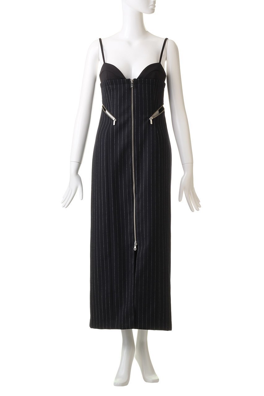 【プランク プロジェクト/PRANK PROJECT】のツイードジップワンピース / Tweed Zip Dress 人気、トレンドファッション・服の通販 founy(ファニー) 　ファッション　Fashion　レディースファッション　Fashion for Women　ワンピース　Dresses　フォーマル・パーティードレス・結婚式用ドレス　Elegant & Casual Dresses　チュニック　Tunic Tops & Dresses　おすすめ　Recommended / Our Picks　インナー　Innerwear　ウォーム　Warm Fabric　キャミワンピース　Cami Dress, Slip Dress　ストライプ　Stripe, Striped Pattern　スリット　Slit, Slit Detail　チュニック　Tunic, Long Top　フロント　Front, Front Design　ロング　Long, Long-Length　other-6|ID: prp329100004607684 ipo3291000000034422060