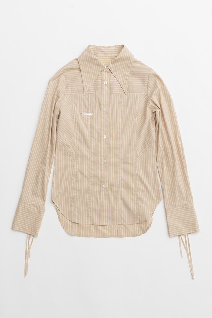 【プランク プロジェクト/PRANK PROJECT】のポイントカラーシャツ / Point Collar Shirt インテリア・キッズ・メンズ・レディースファッション・服の通販 founy(ファニー) https://founy.com/ ファッション Fashion レディースファッション Fashion for Women トップス・カットソー Cut & Sew Tops シャツ・ブラウス・オフィスカジュアル Elegant Blouses & Button-Ups インナー Innerwear ストライプ Stripe, Striped Pattern スリーブ Sleeve, Long Sleeve / Short Sleeve ビスチェ Bustier, Corset Top ベスト Vest, Waistcoat ロング Long, Long-Length |ID: prp329100004607696 ipo3291000000034980221
