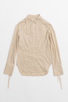 【プランク プロジェクト/PRANK PROJECT】のポイントカラーシャツ / Point Collar Shirt 人気、トレンドファッション・服の通販 founy(ファニー) ファッション Fashion レディースファッション Fashion for Women トップス・カットソー Cut & Sew Tops シャツ・ブラウス・オフィスカジュアル Elegant Blouses & Button-Ups インナー Innerwear ストライプ Stripe, Striped Pattern スリーブ Sleeve, Long Sleeve / Short Sleeve ビスチェ Bustier, Corset Top ベスト Vest, Waistcoat ロング Long, Long-Length thumbnail BGE(ベージュ)|ID: prp329100004607696 ipo3291000000034980222