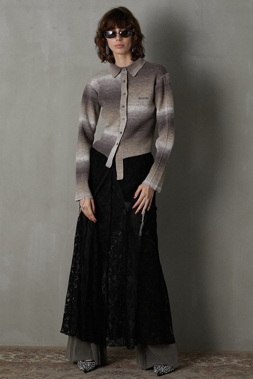 【プランク プロジェクト/PRANK PROJECT】のカスリニットシャツ / Blur Knit Shirt 人気、トレンドファッション・服の通販 founy(ファニー) 　ファッション　Fashion　レディースファッション　Fashion for Women　トップス・カットソー　Cut & Sew Tops　ニット　Knit Tops & Sweaters　シャツ・ブラウス・オフィスカジュアル　Elegant Blouses & Button-Ups　ロングTシャツ・Tシャツ　Longline T-Shirts & Tees　グラデーション　Gradient, Ombre　コンパクト　Compact, Small Size　ジャケット　Jacket, Outerwear　ストレッチ　Stretch, Stretchy Fabric　スリーブ　Sleeve, Long Sleeve / Short Sleeve　ロング　Long, Long-Length　other-6|ID: prp329100004607697 ipo3291000000032900145