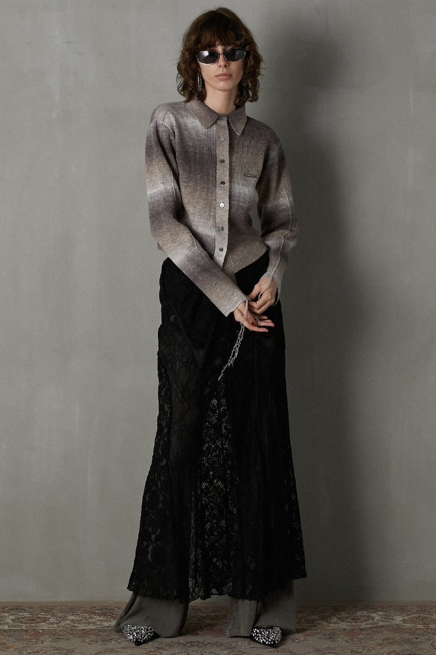 【プランク プロジェクト/PRANK PROJECT】のカスリニットシャツ / Blur Knit Shirt 人気、トレンドファッション・服の通販 founy(ファニー) 　ファッション　Fashion　レディースファッション　Fashion for Women　トップス・カットソー　Cut & Sew Tops　ニット　Knit Tops & Sweaters　シャツ・ブラウス・オフィスカジュアル　Elegant Blouses & Button-Ups　ロングTシャツ・Tシャツ　Longline T-Shirts & Tees　グラデーション　Gradient, Ombre　コンパクト　Compact, Small Size　ジャケット　Jacket, Outerwear　ストレッチ　Stretch, Stretchy Fabric　スリーブ　Sleeve, Long Sleeve / Short Sleeve　ロング　Long, Long-Length　other-7|ID: prp329100004607697 ipo3291000000032900149