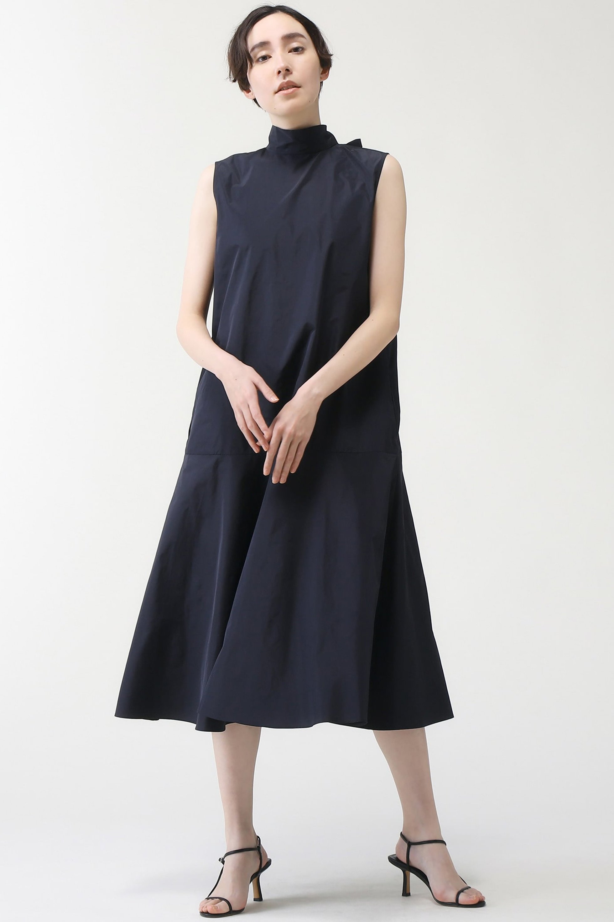 【マルティニーク/martinique】の2wayボータイワンピース インテリア・キッズ・メンズ・レディースファッション・服の通販 founy(ファニー) 　ファッション　Fashion　レディースファッション　Fashion for Women　ワンピース　Dresses　チュニック　Tunic Tops & Dresses　タフタ　Taffeta, Structured Fabric　チュニック　Tunic, Long Top　ネイビー|ID: prp329100004607711 ipo3291000000032900977