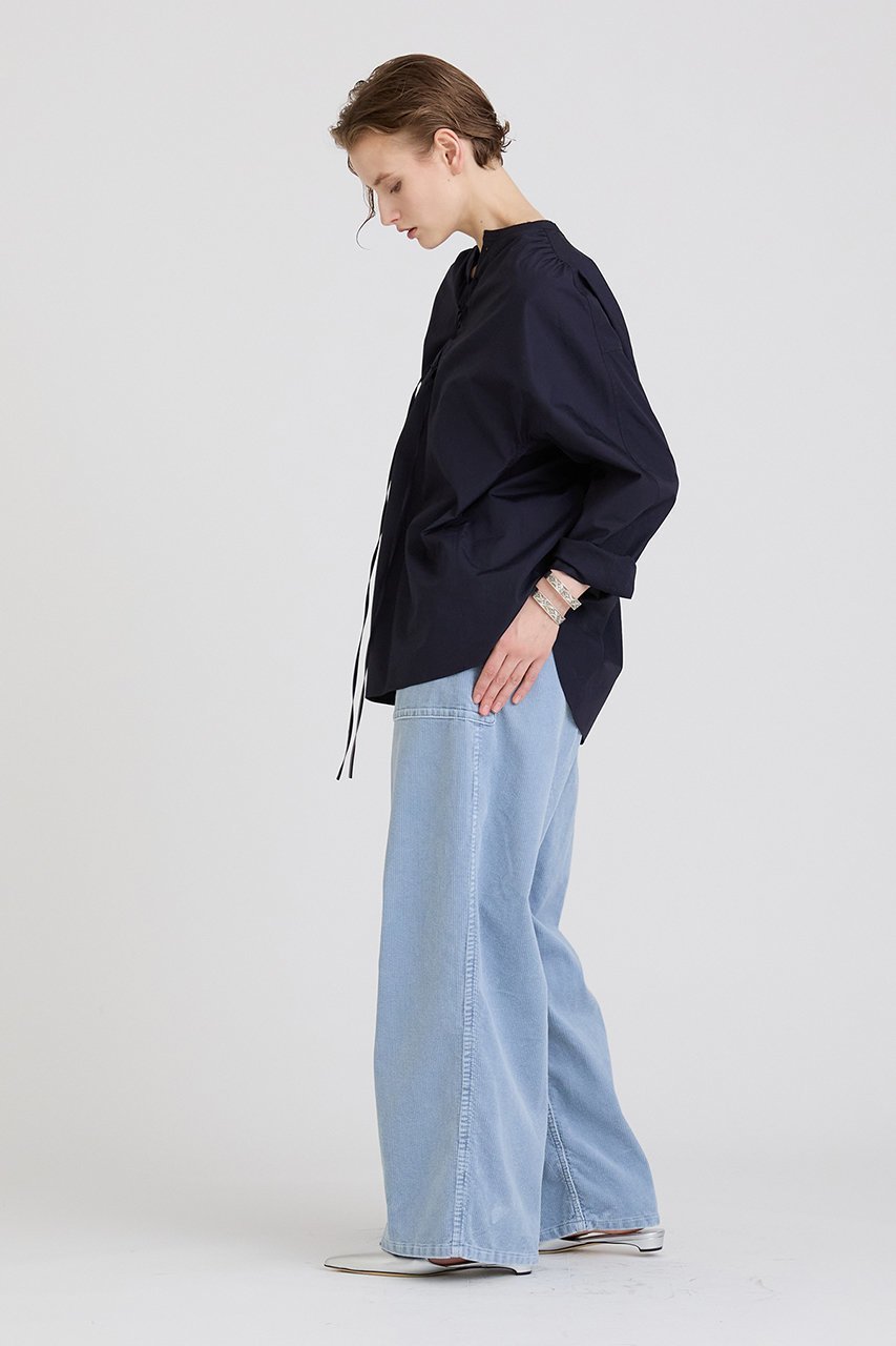 【ハウス オブ ロータス/HOUSE OF LOTUS】のピマコットンレースアップブラウス 人気、トレンドファッション・服の通販 founy(ファニー) 　ファッション　Fashion　レディースファッション　Fashion for Women　トップス・カットソー　Cut & Sew Tops　シャツ・ブラウス・オフィスカジュアル　Elegant Blouses & Button-Ups　なめらか　Smooth, Silky Texture　インナー　Innerwear　スリーブ　Sleeve, Long Sleeve / Short Sleeve　フロント　Front, Front Design　ロング　Long, Long-Length　吸水　Absorbent, Quick-Dry　other-3|ID: prp329100004607714 ipo3291000000032901002
