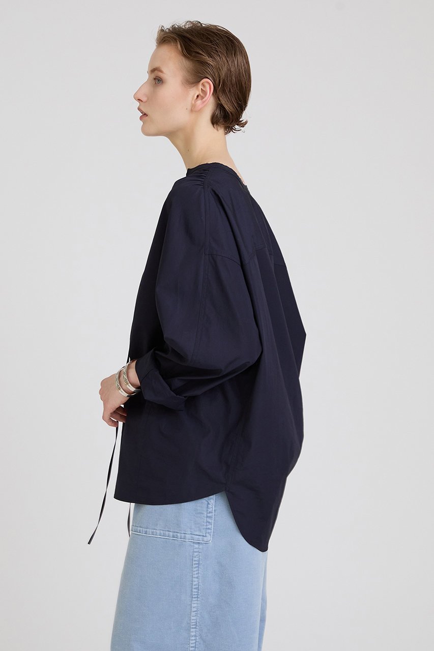 【ハウス オブ ロータス/HOUSE OF LOTUS】のピマコットンレースアップブラウス 人気、トレンドファッション・服の通販 founy(ファニー) 　ファッション　Fashion　レディースファッション　Fashion for Women　トップス・カットソー　Cut & Sew Tops　シャツ・ブラウス・オフィスカジュアル　Elegant Blouses & Button-Ups　なめらか　Smooth, Silky Texture　インナー　Innerwear　スリーブ　Sleeve, Long Sleeve / Short Sleeve　フロント　Front, Front Design　ロング　Long, Long-Length　吸水　Absorbent, Quick-Dry　other-4|ID: prp329100004607714 ipo3291000000032901005