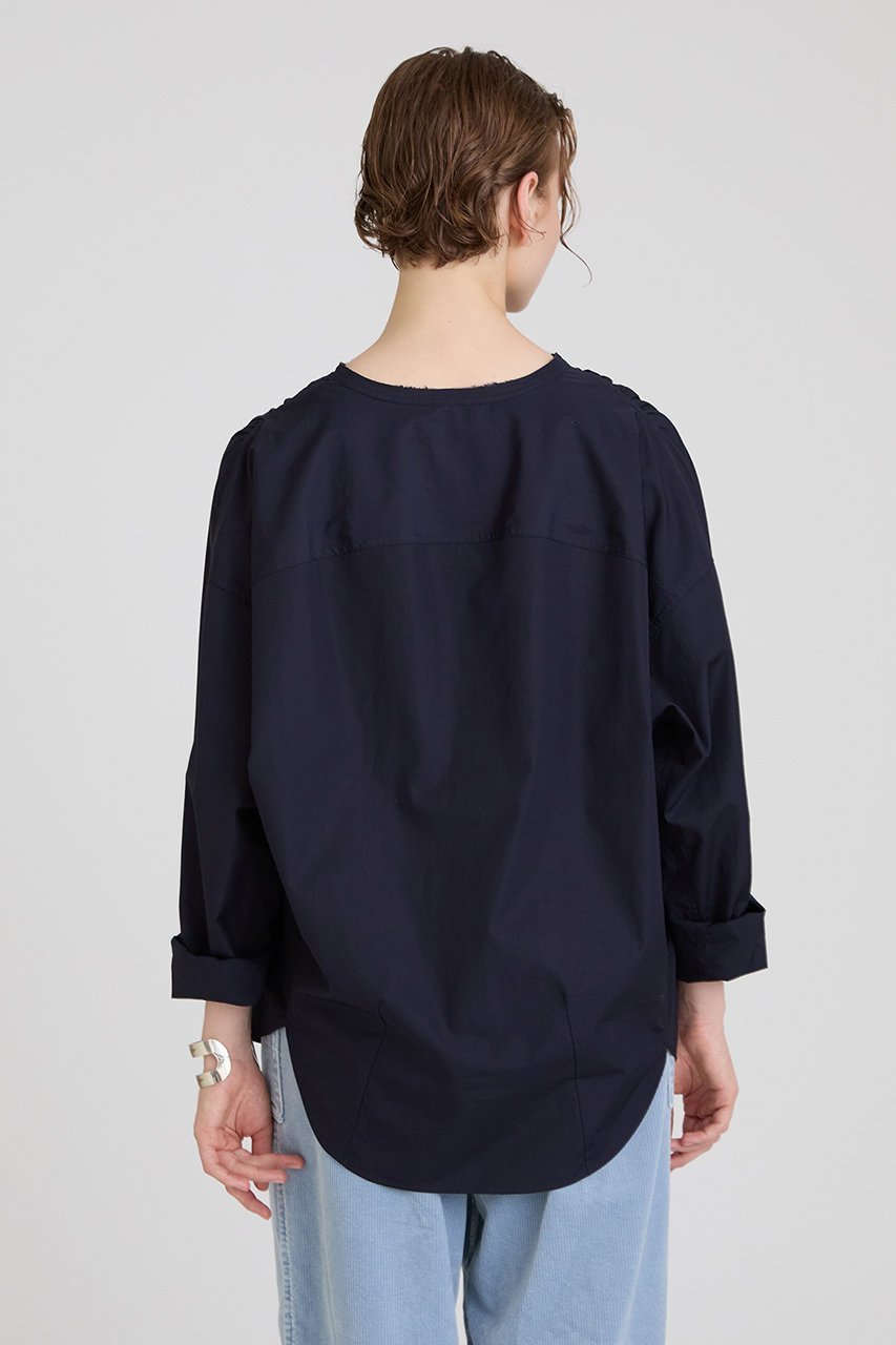 【ハウス オブ ロータス/HOUSE OF LOTUS】のピマコットンレースアップブラウス 人気、トレンドファッション・服の通販 founy(ファニー) 　ファッション　Fashion　レディースファッション　Fashion for Women　トップス・カットソー　Cut & Sew Tops　シャツ・ブラウス・オフィスカジュアル　Elegant Blouses & Button-Ups　なめらか　Smooth, Silky Texture　インナー　Innerwear　スリーブ　Sleeve, Long Sleeve / Short Sleeve　フロント　Front, Front Design　ロング　Long, Long-Length　吸水　Absorbent, Quick-Dry　other-5|ID: prp329100004607714 ipo3291000000032901007