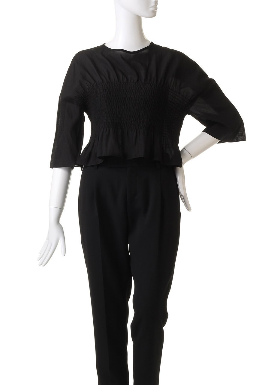 【ティッカ/TICCA】のシャーリングブラウス 人気、トレンドファッション・服の通販 founy(ファニー) 　ファッション　Fashion　レディースファッション　Fashion for Women　トップス・カットソー　Cut & Sew Tops　シャツ・ブラウス・オフィスカジュアル　Elegant Blouses & Button-Ups　コンパクト　Compact, Small Size　シャーリング　Shirring, Ruched　ショート　Short, Short Length　シンプル　Simple, Minimal　スリーブ　Sleeve, Long Sleeve / Short Sleeve　バランス　Balance, Style Balance　フレア　Flare, Flared　ボトム　Bottoms, Lower Wear　ロング　Long, Long-Length　other-2|ID: prp329100004607729 ipo3291000000032901793