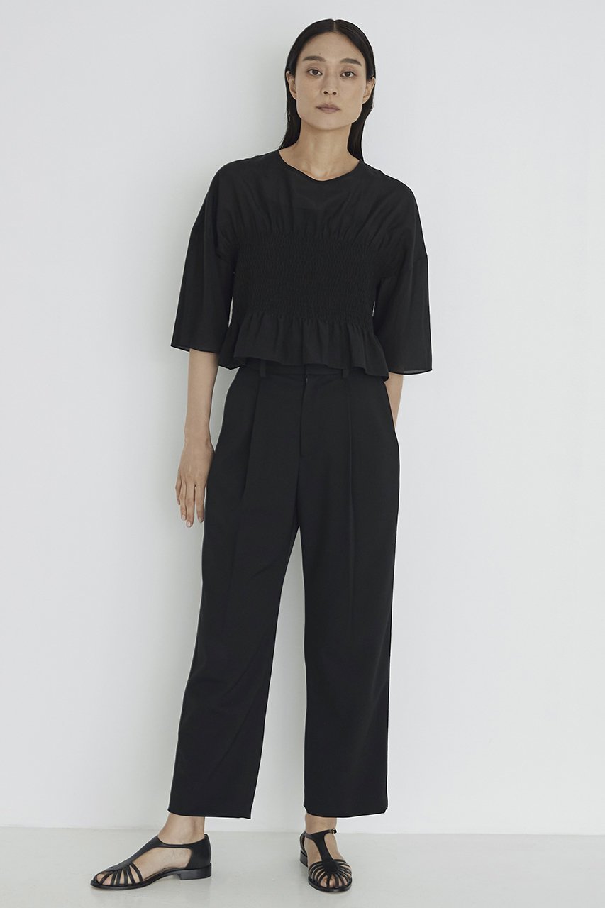 【ティッカ/TICCA】のシャーリングブラウス 人気、トレンドファッション・服の通販 founy(ファニー) 　ファッション　Fashion　レディースファッション　Fashion for Women　トップス・カットソー　Cut & Sew Tops　シャツ・ブラウス・オフィスカジュアル　Elegant Blouses & Button-Ups　コンパクト　Compact, Small Size　シャーリング　Shirring, Ruched　ショート　Short, Short Length　シンプル　Simple, Minimal　スリーブ　Sleeve, Long Sleeve / Short Sleeve　バランス　Balance, Style Balance　フレア　Flare, Flared　ボトム　Bottoms, Lower Wear　ロング　Long, Long-Length　other-6|ID: prp329100004607729 ipo3291000000032901804