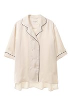 【マルティニーク/martinique】の【l heritage martinique】シルキーサテンオープンカラーシャツ エクリュ|ID: prp329100004607730 ipo3291000000032901952