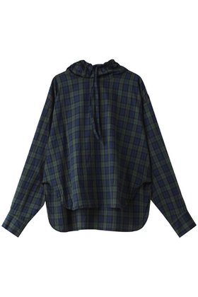 【ミズイロ インド/mizuiro ind】のcheck gathered hood P/O shirt シャツ 人気、トレンドファッション・服の通販 founy(ファニー) ファッション Fashion レディースファッション Fashion for Women トップス・カットソー Cut & Sew Tops シャツ・ブラウス・オフィスカジュアル Elegant Blouses & Button-Ups ギャザー Gathered, Ruffled スリーブ Sleeve, Long Sleeve / Short Sleeve チェック Check, Plaid, Tartan ロング Long, Long-Length 秋 Autumn |ID:prp329100004607733
