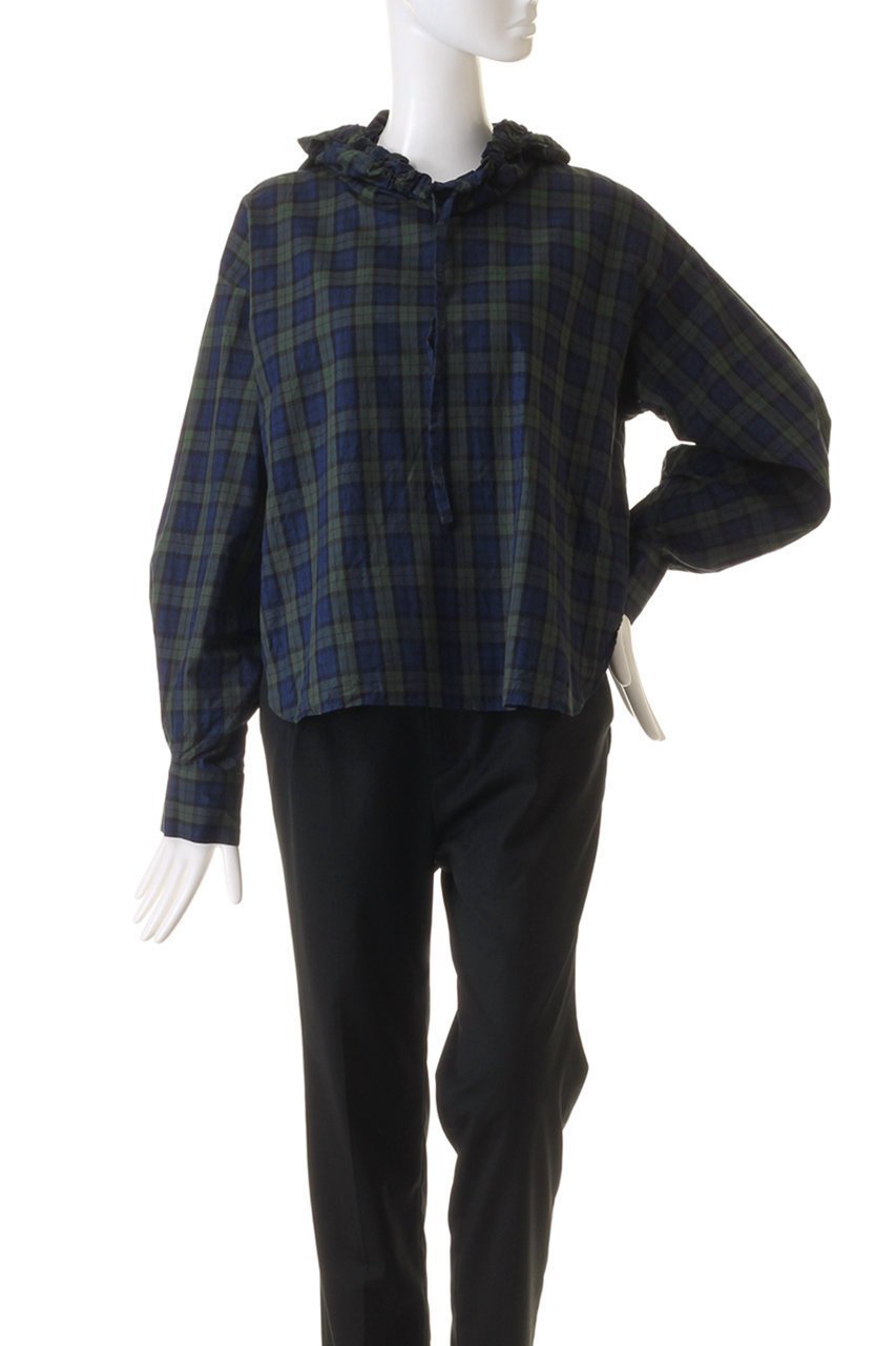 【ミズイロ インド/mizuiro ind】のcheck gathered hood P/O shirt シャツ 人気、トレンドファッション・服の通販 founy(ファニー) 　ファッション　Fashion　レディースファッション　Fashion for Women　トップス・カットソー　Cut & Sew Tops　シャツ・ブラウス・オフィスカジュアル　Elegant Blouses & Button-Ups　ギャザー　Gathered, Ruffled　スリーブ　Sleeve, Long Sleeve / Short Sleeve　チェック　Check, Plaid, Tartan　ロング　Long, Long-Length　秋　Autumn　other-2|ID: prp329100004607733 ipo3291000000032902070