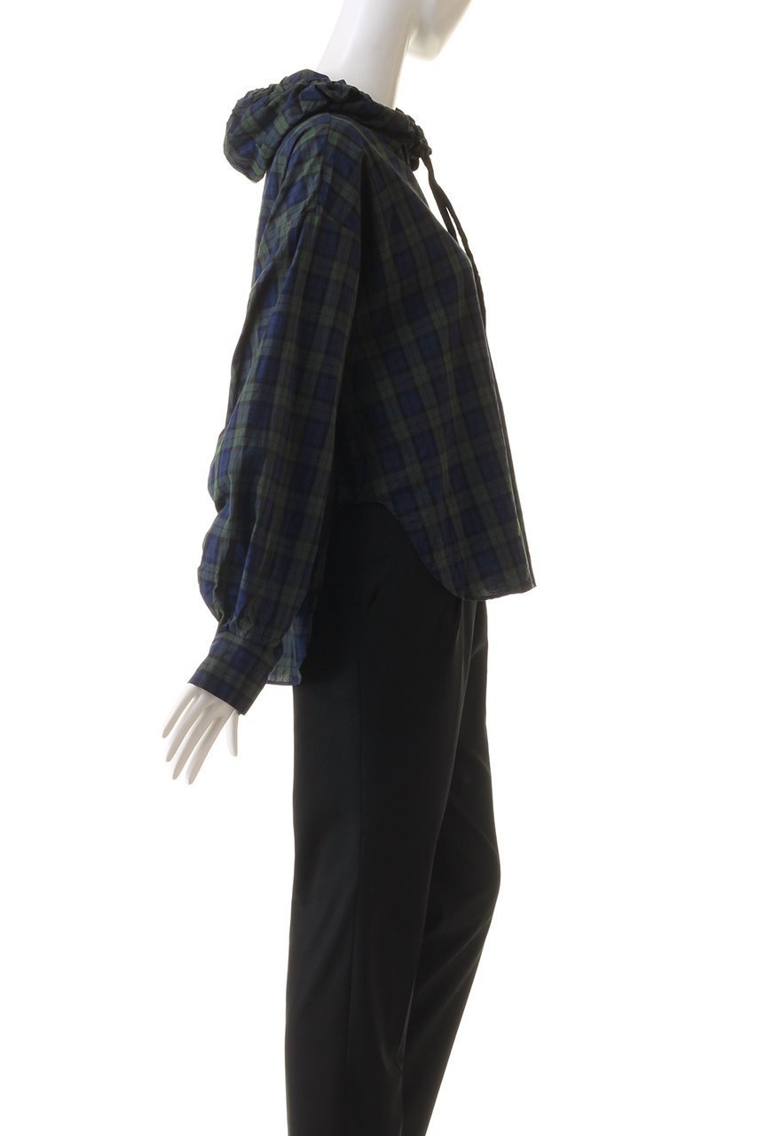 【ミズイロ インド/mizuiro ind】のcheck gathered hood P/O shirt シャツ 人気、トレンドファッション・服の通販 founy(ファニー) 　ファッション　Fashion　レディースファッション　Fashion for Women　トップス・カットソー　Cut & Sew Tops　シャツ・ブラウス・オフィスカジュアル　Elegant Blouses & Button-Ups　ギャザー　Gathered, Ruffled　スリーブ　Sleeve, Long Sleeve / Short Sleeve　チェック　Check, Plaid, Tartan　ロング　Long, Long-Length　秋　Autumn　other-3|ID: prp329100004607733 ipo3291000000032902073