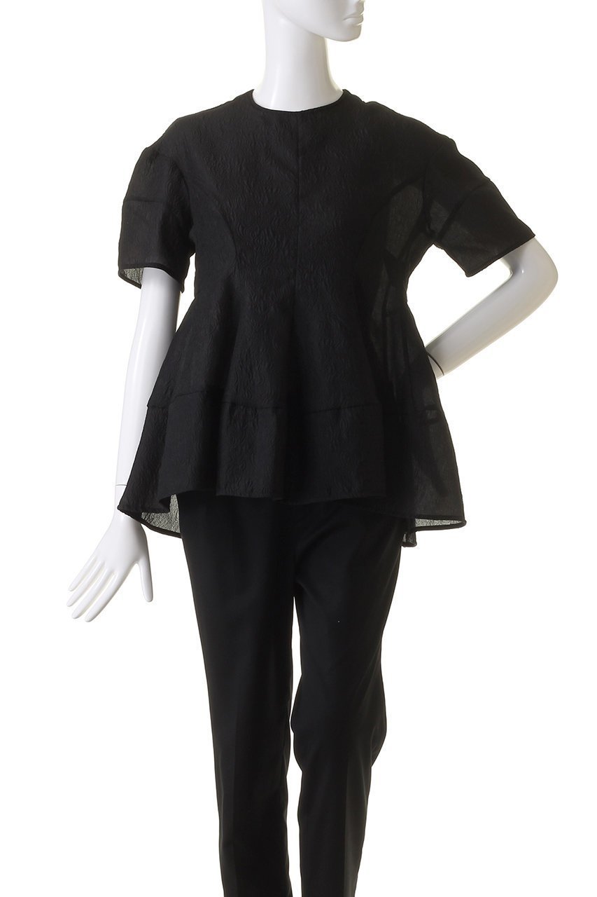 【デザイン ワークス/DESIGN WORKS】のパネルラインラッフルブラウス 人気、トレンドファッション・服の通販 founy(ファニー) 　ファッション　Fashion　レディースファッション　Fashion for Women　トップス・カットソー　Cut & Sew Tops　シャツ・ブラウス・オフィスカジュアル　Elegant Blouses & Button-Ups　アクセサリー　Fashion Accessories　ショート　Short, Short Length　スリーブ　Sleeve, Long Sleeve / Short Sleeve　ペプラム　Peplum, Flared Hem　ボトム　Bottoms, Lower Wear　エレガント 上品　Elegant　other-2|ID: prp329100004607736 ipo3291000000032902185