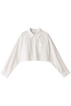 【ミディウミソリッド/MIDIUMISOLID】のcropped wide shirt シャツ 人気、トレンドファッション・服の通販 founy(ファニー) ファッション Fashion レディースファッション Fashion for Women トップス・カットソー Cut & Sew Tops シャツ・ブラウス・オフィスカジュアル Elegant Blouses & Button-Ups おすすめ Recommended / Our Picks クロップド Cropped, Short Length シンプル Simple, Minimal スリーブ Sleeve, Long Sleeve / Short Sleeve トレンド Trend, Trending Now ロング Long, Long-Length thumbnail off white|ID: prp329100004607738 ipo3291000000034969607