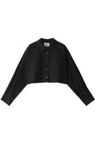 【ミディウミソリッド/MIDIUMISOLID】のcropped wide shirt シャツ 人気、トレンドファッション・服の通販 founy(ファニー) ファッション Fashion レディースファッション Fashion for Women トップス・カットソー Cut & Sew Tops シャツ・ブラウス・オフィスカジュアル Elegant Blouses & Button-Ups おすすめ Recommended / Our Picks クロップド Cropped, Short Length シンプル Simple, Minimal スリーブ Sleeve, Long Sleeve / Short Sleeve トレンド Trend, Trending Now ロング Long, Long-Length thumbnail black|ID: prp329100004607738 ipo3291000000034969609