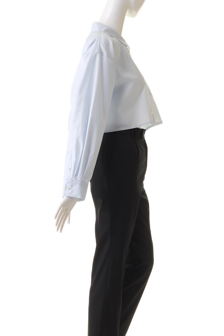【ミディウミソリッド/MIDIUMISOLID】のcropped wide shirt シャツ 人気、トレンドファッション・服の通販 founy(ファニー) 　ファッション　Fashion　レディースファッション　Fashion for Women　トップス・カットソー　Cut & Sew Tops　シャツ・ブラウス・オフィスカジュアル　Elegant Blouses & Button-Ups　おすすめ　Recommended / Our Picks　クロップド　Cropped, Short Length　シンプル　Simple, Minimal　スリーブ　Sleeve, Long Sleeve / Short Sleeve　トレンド　Trend, Trending Now　ロング　Long, Long-Length　other-3|ID: prp329100004607738 ipo3291000000034969611