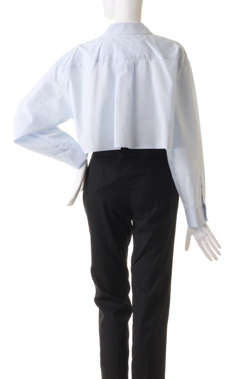 【ミディウミソリッド/MIDIUMISOLID】のcropped wide shirt シャツ 人気、トレンドファッション・服の通販 founy(ファニー) 　ファッション　Fashion　レディースファッション　Fashion for Women　トップス・カットソー　Cut & Sew Tops　シャツ・ブラウス・オフィスカジュアル　Elegant Blouses & Button-Ups　おすすめ　Recommended / Our Picks　クロップド　Cropped, Short Length　シンプル　Simple, Minimal　スリーブ　Sleeve, Long Sleeve / Short Sleeve　トレンド　Trend, Trending Now　ロング　Long, Long-Length　other-4|ID: prp329100004607738 ipo3291000000034969612