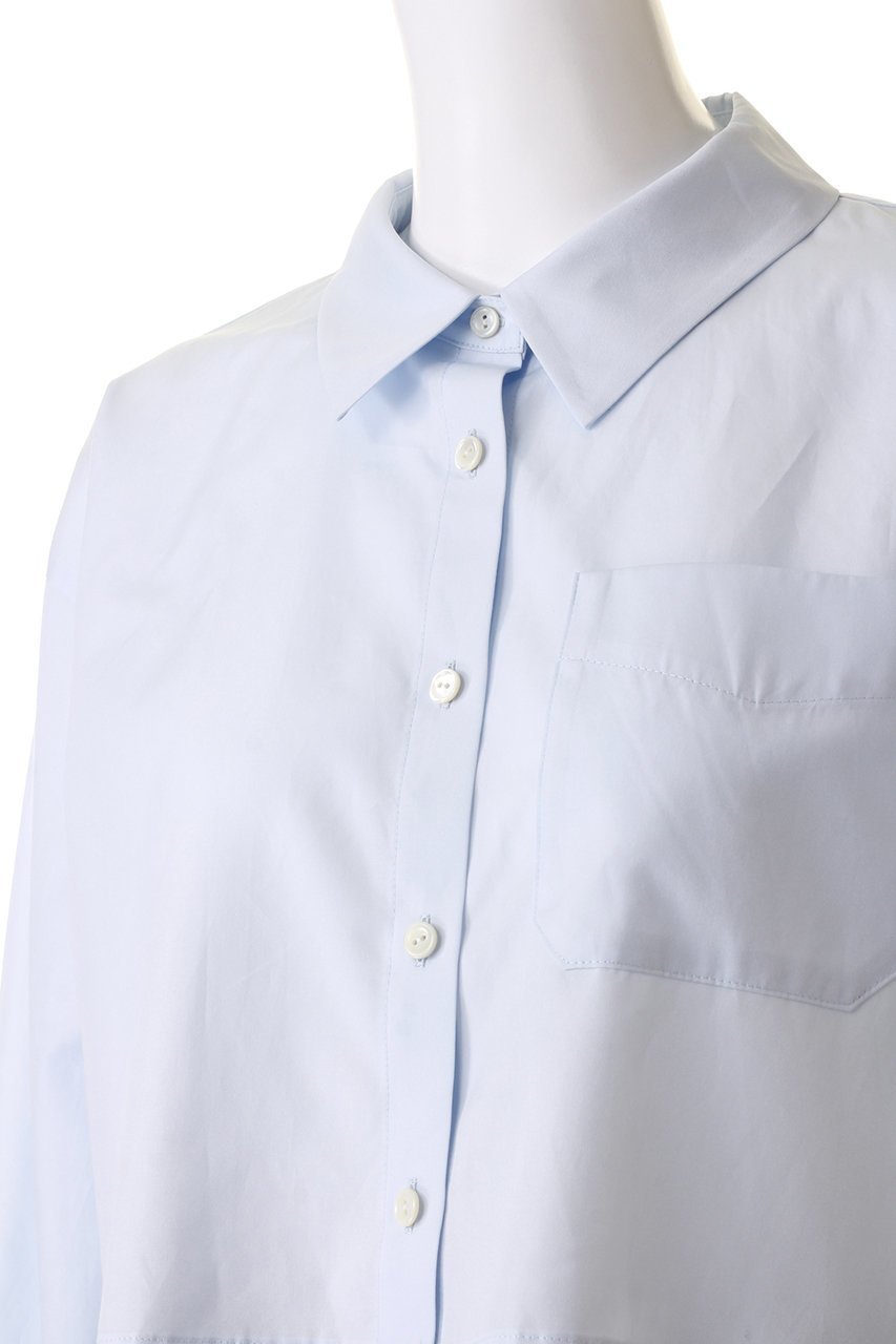 【ミディウミソリッド/MIDIUMISOLID】のcropped wide shirt シャツ 人気、トレンドファッション・服の通販 founy(ファニー) 　ファッション　Fashion　レディースファッション　Fashion for Women　トップス・カットソー　Cut & Sew Tops　シャツ・ブラウス・オフィスカジュアル　Elegant Blouses & Button-Ups　おすすめ　Recommended / Our Picks　クロップド　Cropped, Short Length　シンプル　Simple, Minimal　スリーブ　Sleeve, Long Sleeve / Short Sleeve　トレンド　Trend, Trending Now　ロング　Long, Long-Length　other-5|ID: prp329100004607738 ipo3291000000034969613