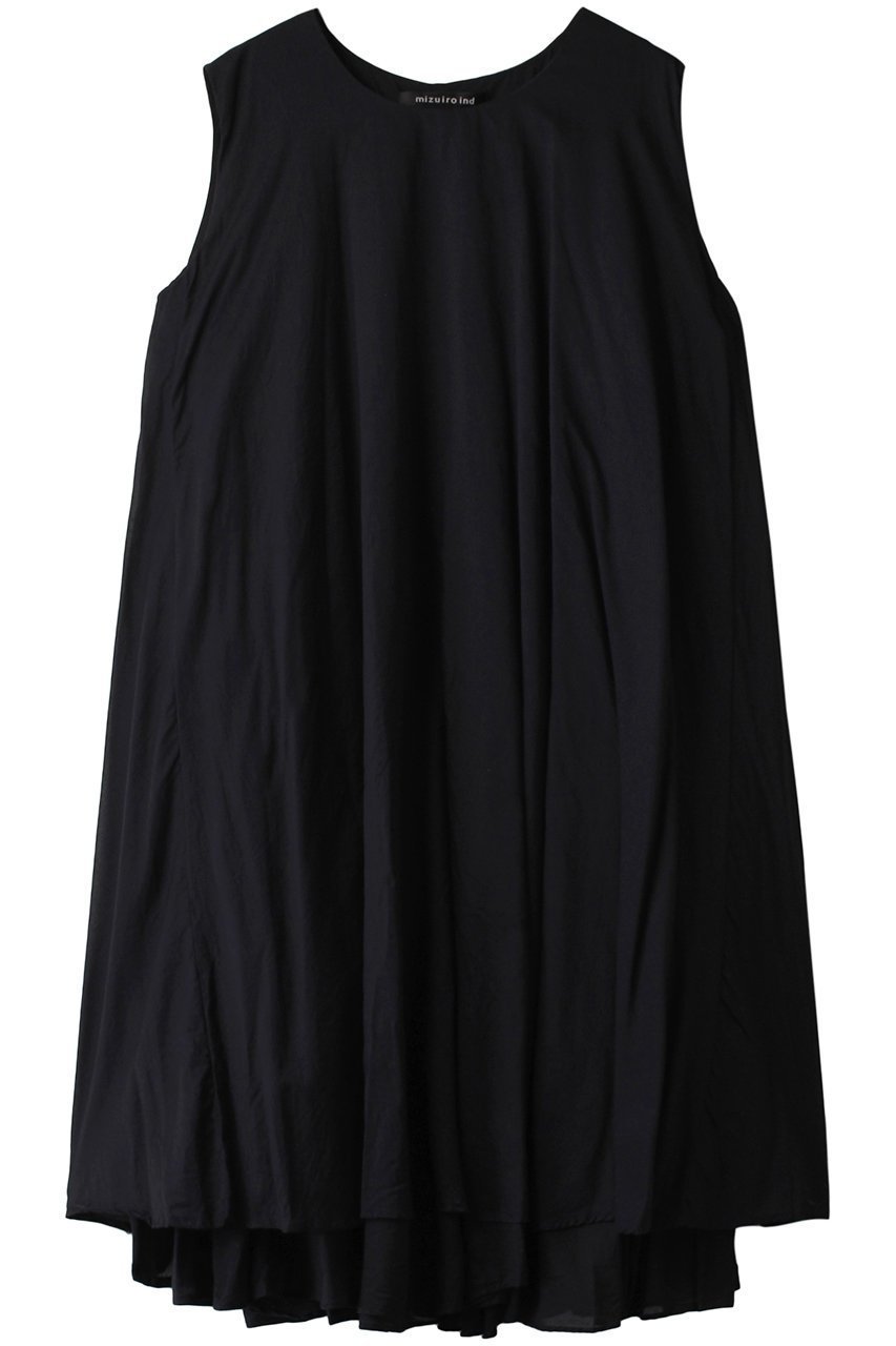 【ミズイロ インド/mizuiro ind】のdouble hem flared OP ワンピース インテリア・キッズ・メンズ・レディースファッション・服の通販 founy(ファニー) 　ファッション　Fashion　レディースファッション　Fashion for Women　ワンピース　Dresses　チュニック　Tunic Tops & Dresses　アクセサリー　Fashion Accessories　チュニック　Tunic, Long Top　ノースリーブ　Sleeveless, No-Sleeve　夏　Summer　春　Spring　S/S・春夏　SS, Spring/Summer, Warm Season　ネイビー|ID: prp329100004607739 ipo3291000000032902334