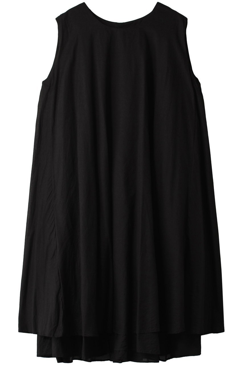 【ミズイロ インド/mizuiro ind】のdouble hem flared OP ワンピース インテリア・キッズ・メンズ・レディースファッション・服の通販 founy(ファニー) 　ファッション　Fashion　レディースファッション　Fashion for Women　ワンピース　Dresses　チュニック　Tunic Tops & Dresses　アクセサリー　Fashion Accessories　チュニック　Tunic, Long Top　ノースリーブ　Sleeveless, No-Sleeve　夏　Summer　春　Spring　S/S・春夏　SS, Spring/Summer, Warm Season　ブラック|ID: prp329100004607739 ipo3291000000032902341
