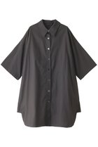 【ミズイロ インド/mizuiro ind】のhalf slv wide shirt OP ワンピース チャコールグレー|ID: prp329100004607740 ipo3291000000032902371