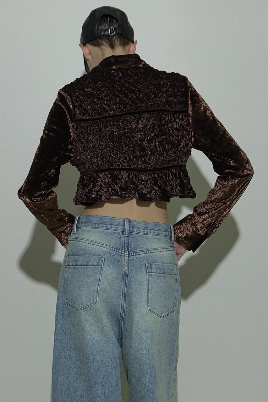 【メゾンスペシャル/MAISON SPECIAL】のShirring Velor Ribbon Blouse/シャーリングベロアリボンブラウス 人気、トレンドファッション・服の通販 founy(ファニー) 　ファッション　Fashion　レディースファッション　Fashion for Women　トップス・カットソー　Cut & Sew Tops　シャツ・ブラウス・オフィスカジュアル　Elegant Blouses & Button-Ups　ベロアトップス　Velour Tops / Velvet-Look Items　おすすめ　Recommended / Our Picks　クラッシュ　Distressed, Crashed Style　シャーリング　Shirring, Ruched　スリーブ　Sleeve, Long Sleeve / Short Sleeve　セットアップ　Set-Up, Coordinated Outfit　ベロア　Velour, Soft Velvet　リボン　Ribbon, Bow　ロング　Long, Long-Length　エレガント 上品　Elegant　今季　This Season, Current Season　other-8|ID: prp329100004607744 ipo3291000000032902685