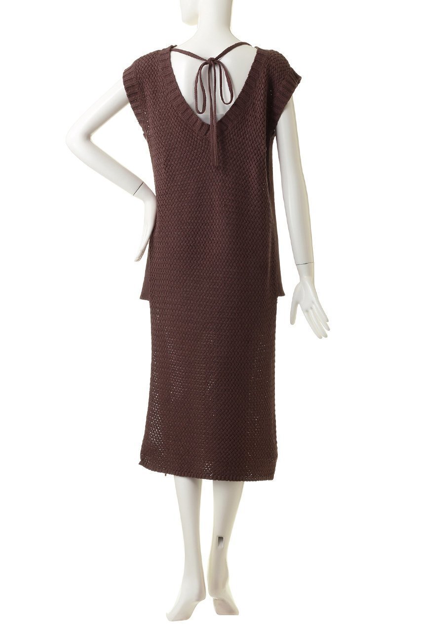 【スリー ドッツ/three dots】のBasket mesh dress/ドレス 人気、トレンドファッション・服の通販 founy(ファニー) 　ファッション　Fashion　レディースファッション　Fashion for Women　ワンピース　Dresses　フォーマル・パーティードレス・結婚式用ドレス　Elegant & Casual Dresses　チュニック　Tunic Tops & Dresses　シアー　Sheer, See-Through　スリット　Slit, Slit Detail　チュニック　Tunic, Long Top　ドレス　Dress, One-Piece　メッシュ　Mesh, Net Fabric　リボン　Ribbon, Bow　ロング　Long, Long-Length　夏　Summer　春　Spring　S/S・春夏　SS, Spring/Summer, Warm Season　other-4|ID: prp329100004607752 ipo3291000000032902888