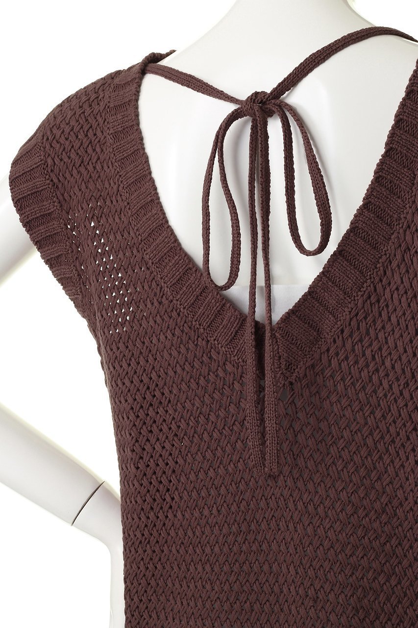 【スリー ドッツ/three dots】のBasket mesh dress/ドレス 人気、トレンドファッション・服の通販 founy(ファニー) 　ファッション　Fashion　レディースファッション　Fashion for Women　ワンピース　Dresses　フォーマル・パーティードレス・結婚式用ドレス　Elegant & Casual Dresses　チュニック　Tunic Tops & Dresses　シアー　Sheer, See-Through　スリット　Slit, Slit Detail　チュニック　Tunic, Long Top　ドレス　Dress, One-Piece　メッシュ　Mesh, Net Fabric　リボン　Ribbon, Bow　ロング　Long, Long-Length　夏　Summer　春　Spring　S/S・春夏　SS, Spring/Summer, Warm Season　other-5|ID: prp329100004607752 ipo3291000000032902891