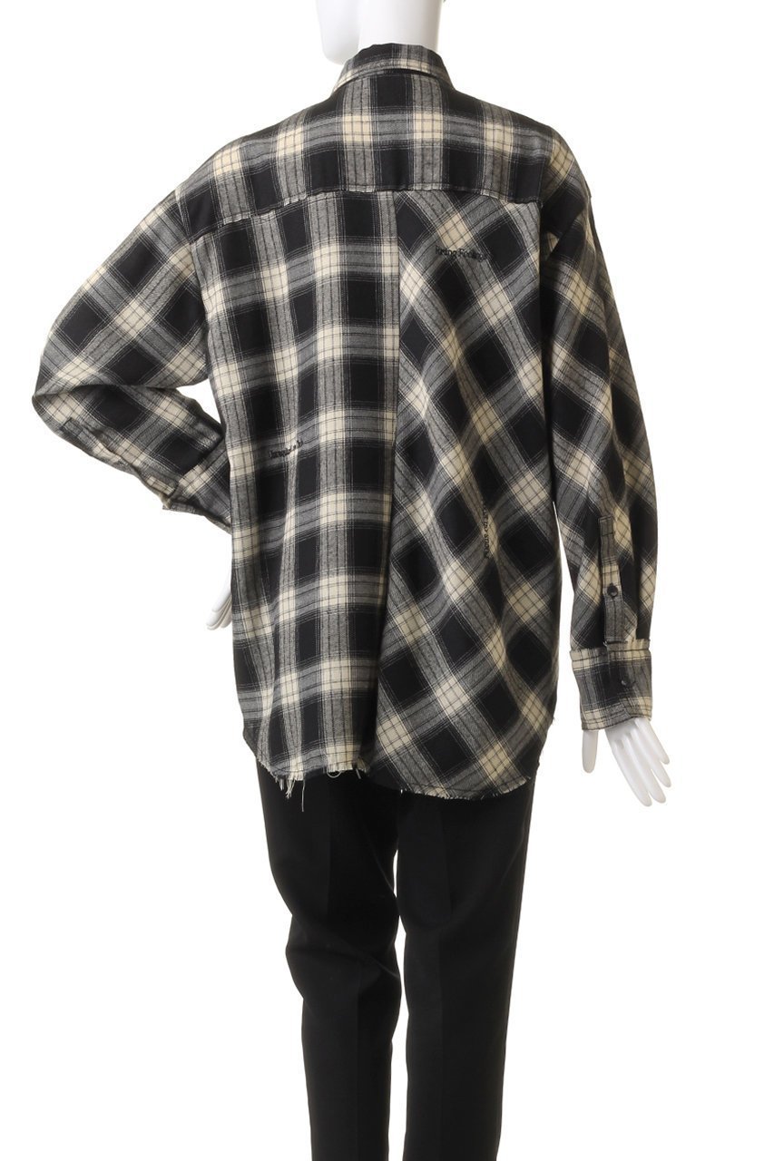 【メゾンスペシャル/MAISON SPECIAL】のRandom Checkered Oversized Shirt/ランダムチェックオーバーシャツ 人気、トレンドファッション・服の通販 founy(ファニー) 　ファッション　Fashion　レディースファッション　Fashion for Women　トップス・カットソー　Cut & Sew Tops　シャツ・ブラウス・オフィスカジュアル　Elegant Blouses & Button-Ups　ヴィンテージ　Vintage Style　スリーブ　Sleeve, Long Sleeve / Short Sleeve　セットアップ　Set-Up, Coordinated Outfit　チェック　Check, Plaid, Tartan　バイアス　Bias, Diagonal Cut　羽織　Haori, Light Jacket　ランダム　Random, Irregular　ロング　Long, Long-Length　ワイド　Wide, Wide Fit　other-4|ID: prp329100004607754 ipo3291000000032903001
