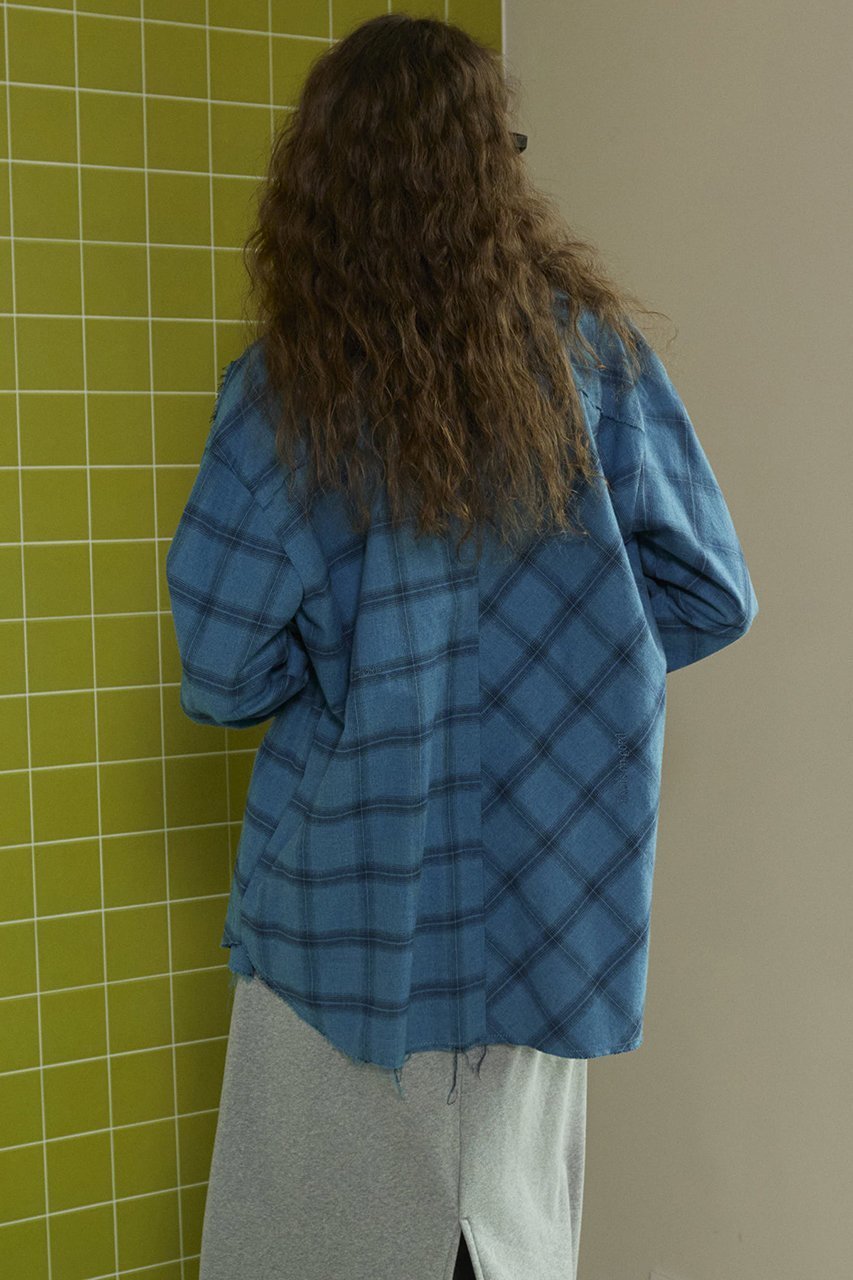 【メゾンスペシャル/MAISON SPECIAL】のRandom Checkered Oversized Shirt/ランダムチェックオーバーシャツ 人気、トレンドファッション・服の通販 founy(ファニー) 　ファッション　Fashion　レディースファッション　Fashion for Women　トップス・カットソー　Cut & Sew Tops　シャツ・ブラウス・オフィスカジュアル　Elegant Blouses & Button-Ups　ヴィンテージ　Vintage Style　スリーブ　Sleeve, Long Sleeve / Short Sleeve　セットアップ　Set-Up, Coordinated Outfit　チェック　Check, Plaid, Tartan　バイアス　Bias, Diagonal Cut　羽織　Haori, Light Jacket　ランダム　Random, Irregular　ロング　Long, Long-Length　ワイド　Wide, Wide Fit　other-8|ID: prp329100004607754 ipo3291000000032903014