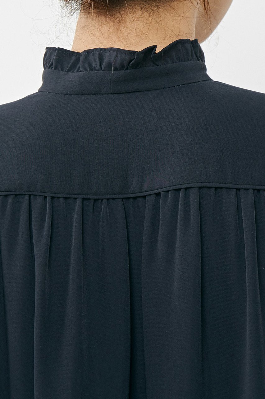 【マルティニーク/martinique】のネイビーボウタイワンピース 人気、トレンドファッション・服の通販 founy(ファニー) 　ファッション　Fashion　レディースファッション　Fashion for Women　ワンピース　Dresses　チュニック　Tunic Tops & Dresses　シルク　Silk, 100% Silk　チュニック　Tunic, Long Top　フリル　Frill, Ruffle　other-5|ID: prp329100004607757 ipo3291000000032903087