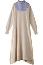 【ランバン オン ブルー/LANVIN en Bleu】のアシンメヘムスリットニットワンピース ベージュ|ID: prp329100004607759 ipo3291000000032903144