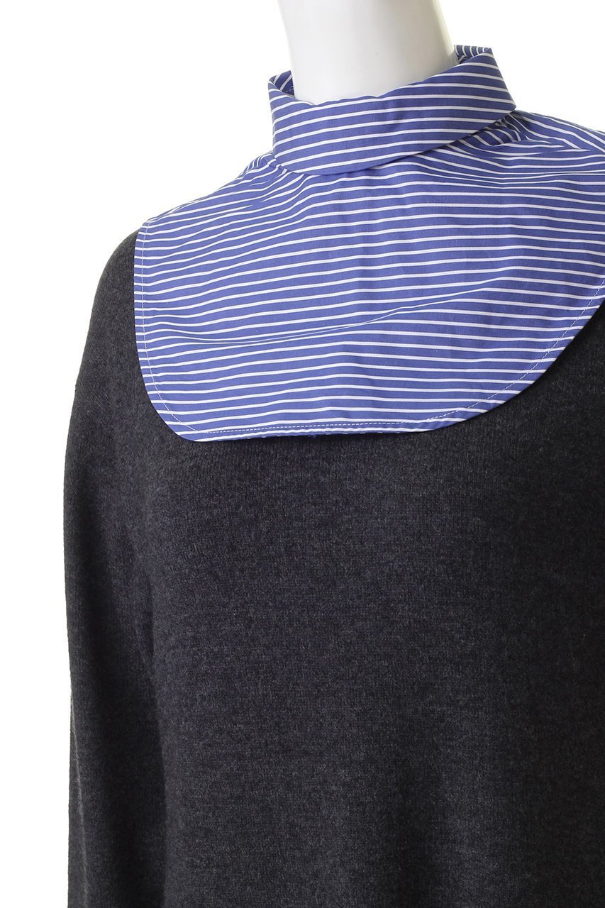 【ランバン オン ブルー/LANVIN en Bleu】のアシンメヘムスリットニットワンピース 人気、トレンドファッション・服の通販 founy(ファニー) 　ファッション　Fashion　レディースファッション　Fashion for Women　ワンピース　Dresses　ニットワンピース　Knit Dresses　チュニック　Tunic Tops & Dresses　イレギュラーヘム　Irregular Hem　チュニック　Tunic, Long Top　ロング　Long, Long-Length　other-5|ID: prp329100004607759 ipo3291000000032903160