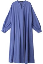 【ミズイロ インド/mizuiro ind】のヘンリーネックフレアロングワイドワンピース ブルー|ID: prp329100004607763 ipo3291000000032903429