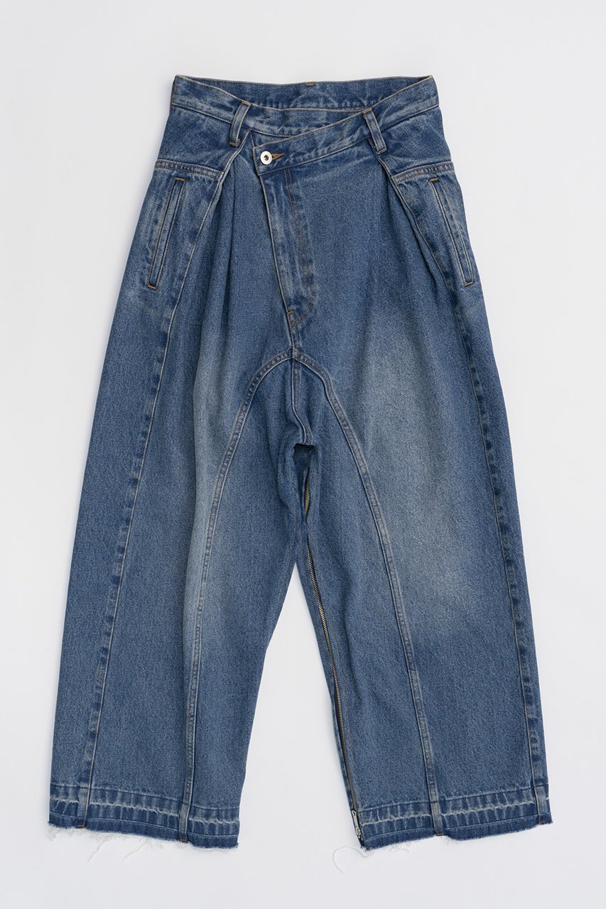 【プランク プロジェクト/PRANK PROJECT】のジップオープンデニムパンツ / Zip Open Denim Pants インテリア・キッズ・メンズ・レディースファッション・服の通販 founy(ファニー) 　ファッション　Fashion　レディースファッション　Fashion for Women　パンツ　Pants & Trousers　デニムパンツ・ジーンズ・美脚デニム　Denim Jeans & Pants　スリット　Slit, Slit Detail　デニム　Denim, Jeans Material　ヴィンテージ　Vintage Style　BLU(ブルー)|ID: prp329100004607766 ipo3291000000032903758
