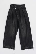 【プランク プロジェクト/PRANK PROJECT】のジップオープンデニムパンツ / Zip Open Denim Pants BLK(ブラック)|ID: prp329100004607766 ipo3291000000035068838