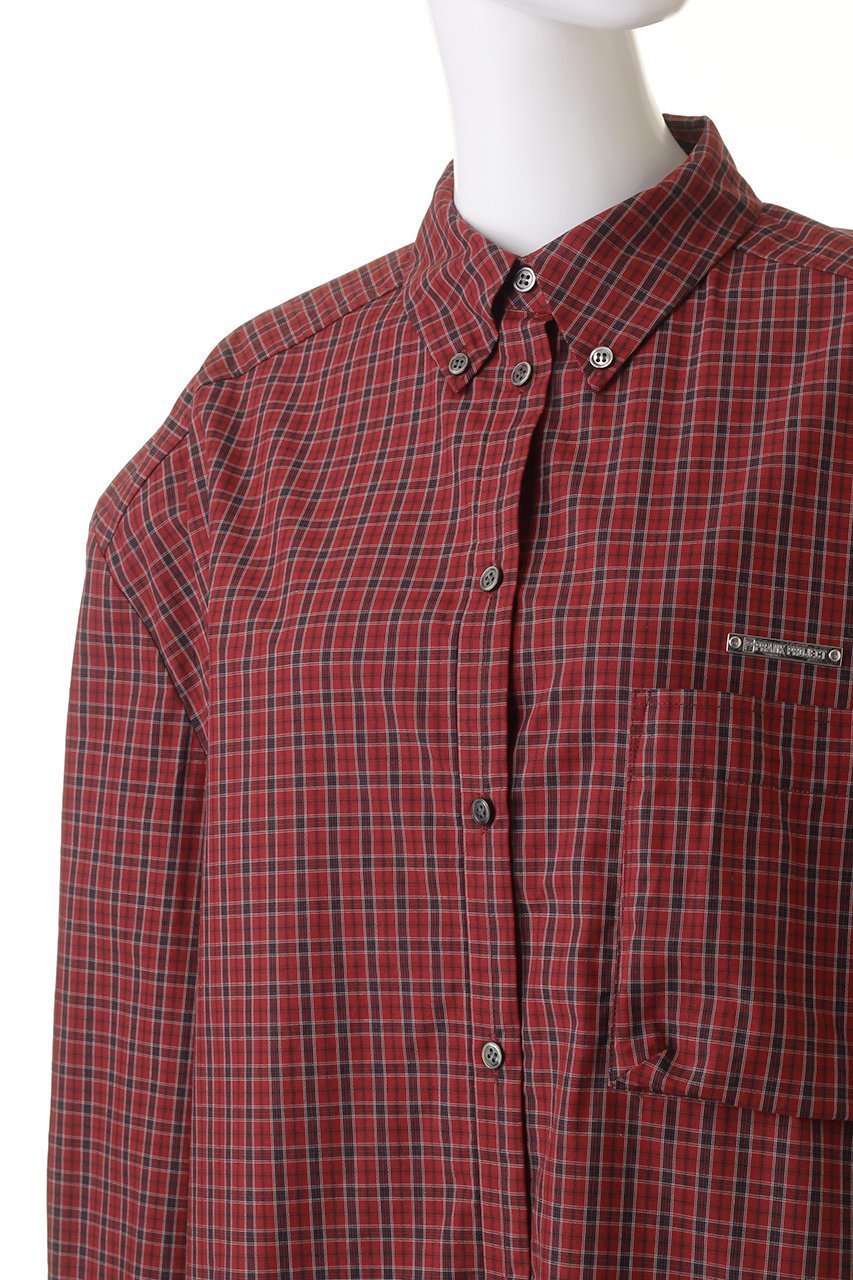 【プランク プロジェクト/PRANK PROJECT】のパワーショルダービッグシャツ / Power Shoulder Big Shirt 人気、トレンドファッション・服の通販 founy(ファニー) 　ファッション　Fashion　レディースファッション　Fashion for Women　トップス・カットソー　Cut & Sew Tops　シャツ・ブラウス・オフィスカジュアル　Elegant Blouses & Button-Ups　おすすめ　Recommended / Our Picks　インナー　Innerwear　キャミソール　Camisole, Spaghetti Strap Top　ショルダー　Shoulder, Shoulder Strap　ジャケット　Jacket, Outerwear　スリーブ　Sleeve, Long Sleeve / Short Sleeve　タイプライター　Typewriter Fabric, Crisp Cotton　チェック　Check, Plaid, Tartan　デニム　Denim, Jeans Material　ピーチ　Peach, Soft Touch　メランジ　Melange, Mixed Yarn　モノトーン　Monotone, Black and White　ロング　Long, Long-Length　ワイド　Wide, Wide Fit　other-5|ID: prp329100004607769 ipo3291000000034422396