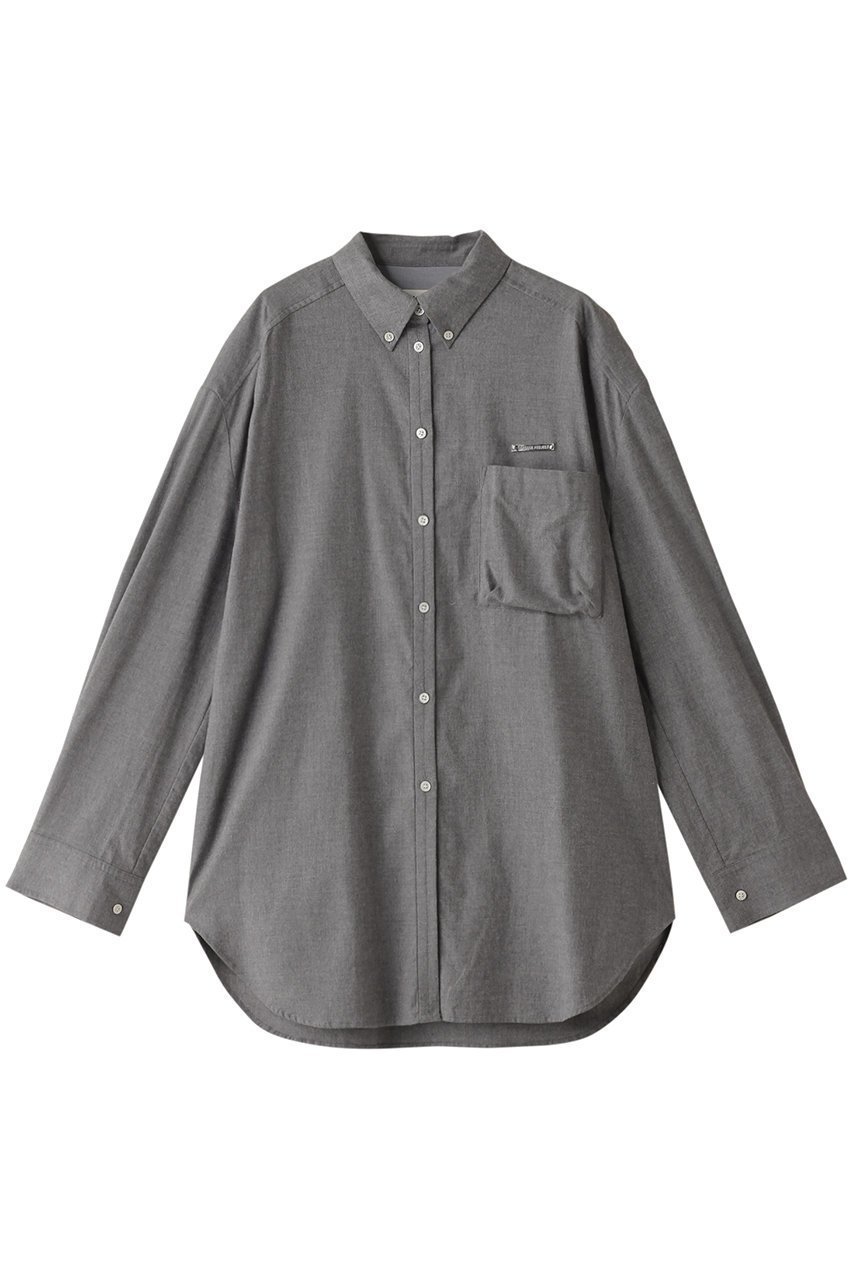 【プランク プロジェクト/PRANK PROJECT】のパワーショルダービッグシャツ / Power Shoulder Big Shirt インテリア・キッズ・メンズ・レディースファッション・服の通販 founy(ファニー) ファッション Fashion レディースファッション Fashion for Women トップス・カットソー Cut & Sew Tops シャツ・ブラウス・オフィスカジュアル Elegant Blouses & Button-Ups おすすめ Recommended / Our Picks インナー Innerwear キャミソール Camisole, Spaghetti Strap Top ショルダー Shoulder, Shoulder Strap ジャケット Jacket, Outerwear スリーブ Sleeve, Long Sleeve / Short Sleeve タイプライター Typewriter Fabric, Crisp Cotton チェック Check, Plaid, Tartan デニム Denim, Jeans Material ピーチ Peach, Soft Touch メランジ Melange, Mixed Yarn モノトーン Monotone, Black and White ロング Long, Long-Length ワイド Wide, Wide Fit GRY(グレー)|ID: prp329100004607769 ipo3291000000035387390