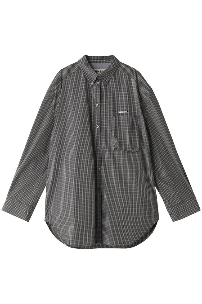 【プランク プロジェクト/PRANK PROJECT】のパワーショルダービッグシャツ / Power Shoulder Big Shirt インテリア・キッズ・メンズ・レディースファッション・服の通販 founy(ファニー) ファッション Fashion レディースファッション Fashion for Women トップス・カットソー Cut & Sew Tops シャツ・ブラウス・オフィスカジュアル Elegant Blouses & Button-Ups おすすめ Recommended / Our Picks インナー Innerwear キャミソール Camisole, Spaghetti Strap Top ショルダー Shoulder, Shoulder Strap ジャケット Jacket, Outerwear スリーブ Sleeve, Long Sleeve / Short Sleeve タイプライター Typewriter Fabric, Crisp Cotton チェック Check, Plaid, Tartan デニム Denim, Jeans Material ピーチ Peach, Soft Touch メランジ Melange, Mixed Yarn モノトーン Monotone, Black and White ロング Long, Long-Length ワイド Wide, Wide Fit C.GRY(チャコールグレー)|ID: prp329100004607769 ipo3291000000035387392