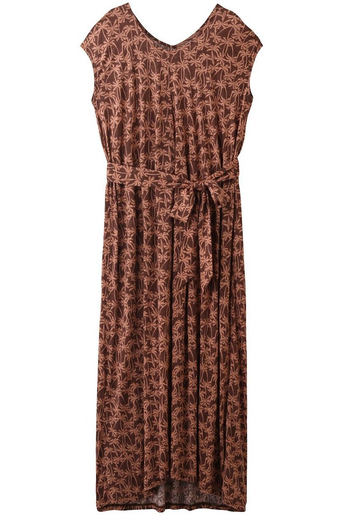 【スリー ドッツ/three dots】のパームプリントドレス インテリア・キッズ・メンズ・レディースファッション・服の通販 founy(ファニー) https://founy.com/ ファッション Fashion レディースファッション Fashion for Women ワンピース Dresses フォーマル・パーティードレス・結婚式用ドレス Elegant & Casual Dresses チュニック Tunic Tops & Dresses チュニック Tunic, Long Top フレア Flare, Flared リゾート Resort, Vacation Style リボン Ribbon, Bow ロング Long, Long-Length |ID: prp329100004607770 ipo3291000000032903983