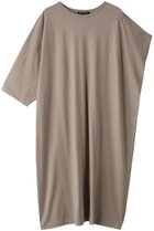 【ミズイロ インド/mizuiro ind】のアシンメトリーボートネックワンピース ベージュ|ID: prp329100004607782 ipo3291000000032904672