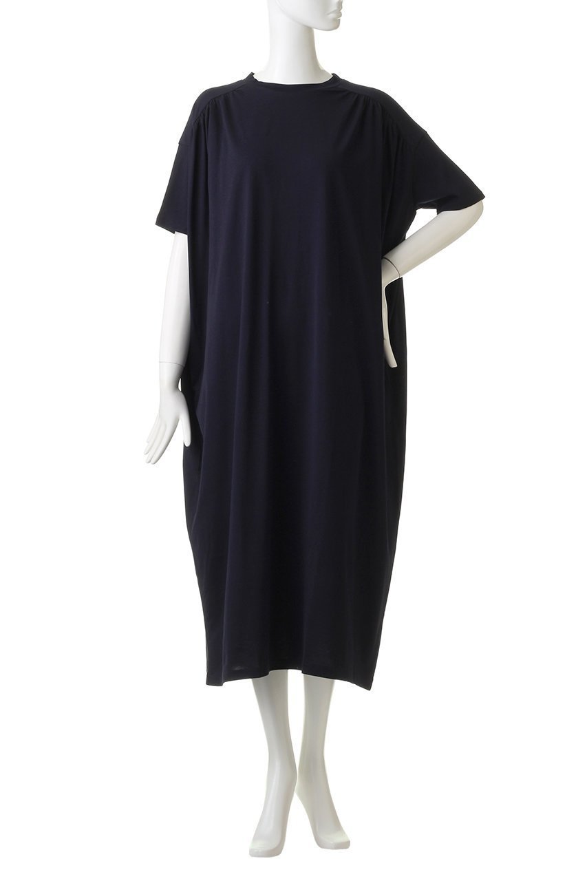 【ミズイロ インド/mizuiro ind】のギャザーショルダーロングワンピース 人気、トレンドファッション・服の通販 founy(ファニー) 　ファッション　Fashion　レディースファッション　Fashion for Women　ワンピース　Dresses　チュニック　Tunic Tops & Dresses　シンプル　Simple, Minimal　チュニック　Tunic, Long Top　ドレープ　Drape, Draping Fabric　ヨーク　Yoke, Yoke Design　レギンス　Leggings, Stretch Pants　ロング　Long, Long-Length　エレガント 上品　Elegant　other-2|ID: prp329100004607784 ipo3291000000032904708