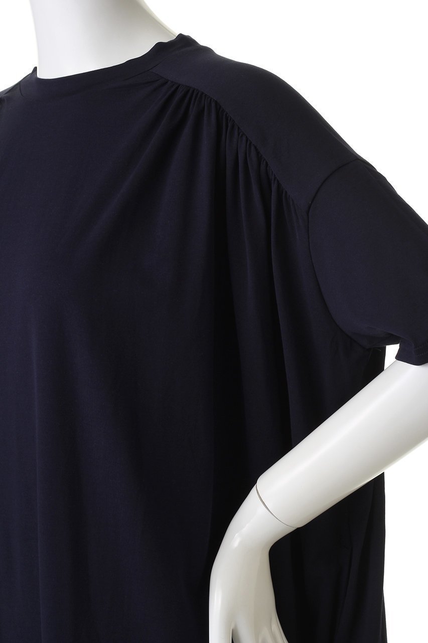 【ミズイロ インド/mizuiro ind】のギャザーショルダーロングワンピース 人気、トレンドファッション・服の通販 founy(ファニー) 　ファッション　Fashion　レディースファッション　Fashion for Women　ワンピース　Dresses　チュニック　Tunic Tops & Dresses　シンプル　Simple, Minimal　チュニック　Tunic, Long Top　ドレープ　Drape, Draping Fabric　ヨーク　Yoke, Yoke Design　レギンス　Leggings, Stretch Pants　ロング　Long, Long-Length　エレガント 上品　Elegant　other-5|ID: prp329100004607784 ipo3291000000032904715