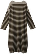 【ミズイロ インド/mizuiro ind】のリネンBDバスクシャツワンピース カーキ|ID: prp329100004607785 ipo3291000000032904725