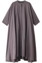 【ミズイロ インド/mizuiro ind】のスタンドカラーフレアロングワンピース チャコールグレー|ID: prp329100004607786 ipo3291000000032904773