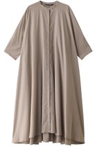 【ミズイロ インド/mizuiro ind】のスタンドカラーフレアロングワンピース ベージュ|ID: prp329100004607786 ipo3291000000032904781