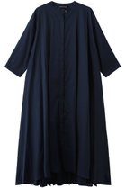 【ミズイロ インド/mizuiro ind】のスタンドカラーフレアロングワンピース navy|ID: prp329100004607786 ipo3291000000032904791