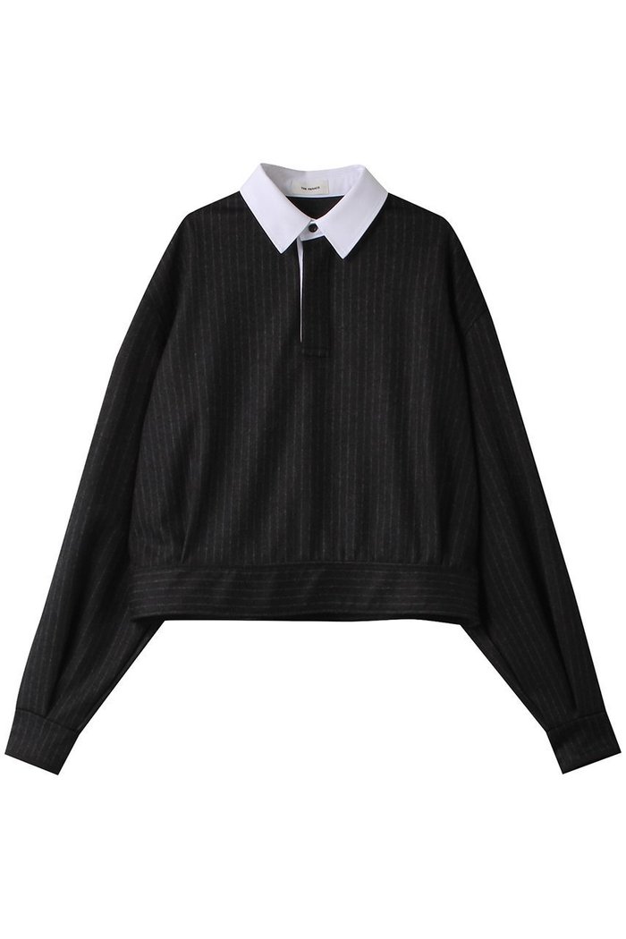 【ザ リラクス/THE RERACS】のクレリックロングスリーブショートポロシャツ インテリア・キッズ・メンズ・レディースファッション・服の通販 founy(ファニー) https://founy.com/ ファッション Fashion レディースファッション Fashion for Women トップス・カットソー Cut & Sew Tops シャツ・ブラウス・オフィスカジュアル Elegant Blouses & Button-Ups ポロシャツ・きれいめカジュアル Smart-Casual Polo Tops ストライプ Stripe, Striped Pattern バランス Balance, Style Balance ポロシャツ Polo Shirt, Collared Tee 今季 This Season, Current Season |ID: prp329100004607788 ipo3291000000032904820