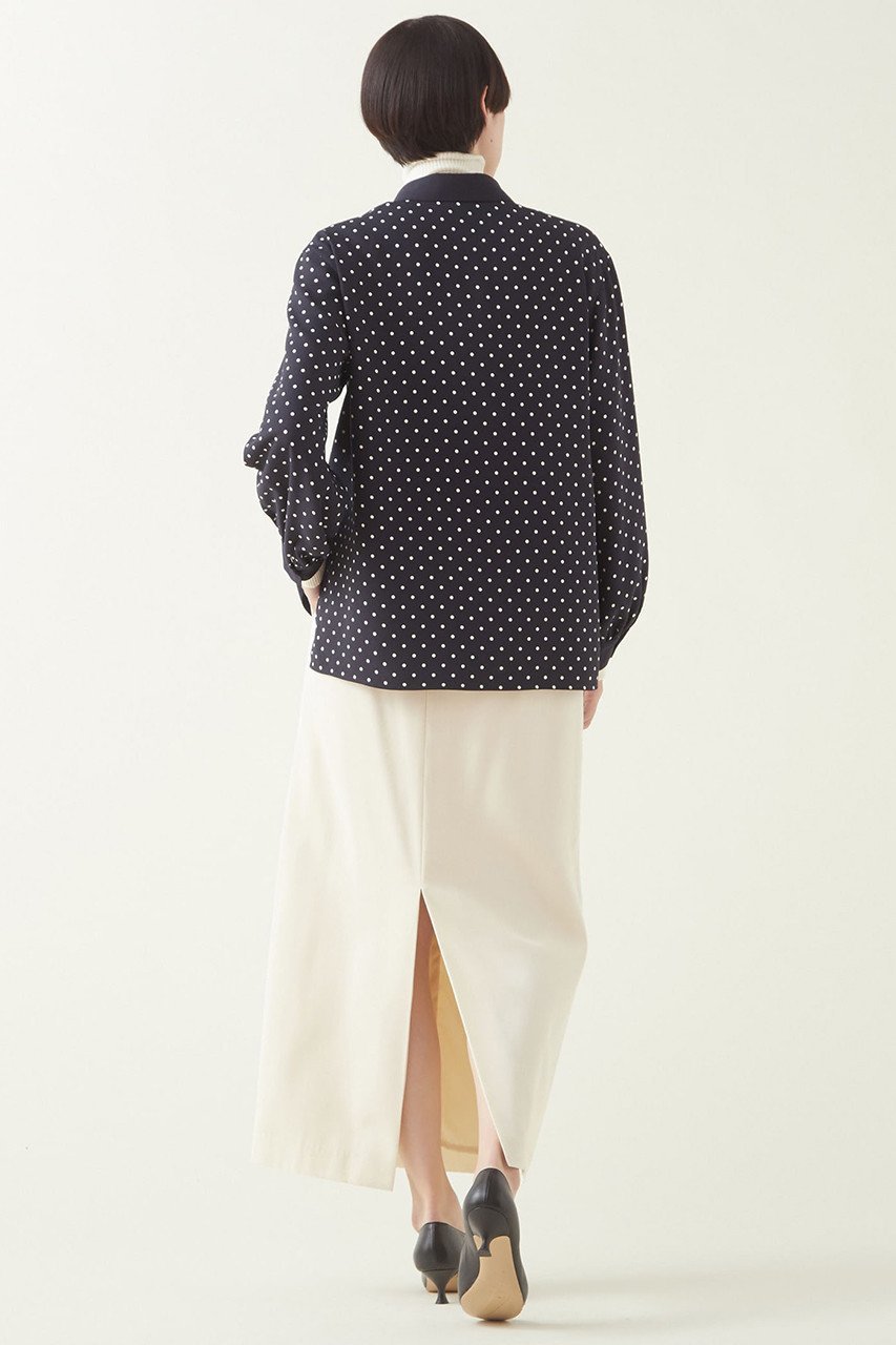 【マルティニーク/martinique】のドットパネルシャツ 人気、トレンドファッション・服の通販 founy(ファニー) 　ファッション　Fashion　レディースファッション　Fashion for Women　トップス・カットソー　Cut & Sew Tops　シャツ・ブラウス・オフィスカジュアル　Elegant Blouses & Button-Ups　クラシック　Classic, Timeless Style　スカーフ　Scarf, Neckwear　スリーブ　Sleeve, Long Sleeve / Short Sleeve　ドット　Polka Dot, Dot Pattern　プリント　Print, Printed Pattern　ロング　Long, Long-Length　other-6|ID: prp329100004607798 ipo3291000000032905218