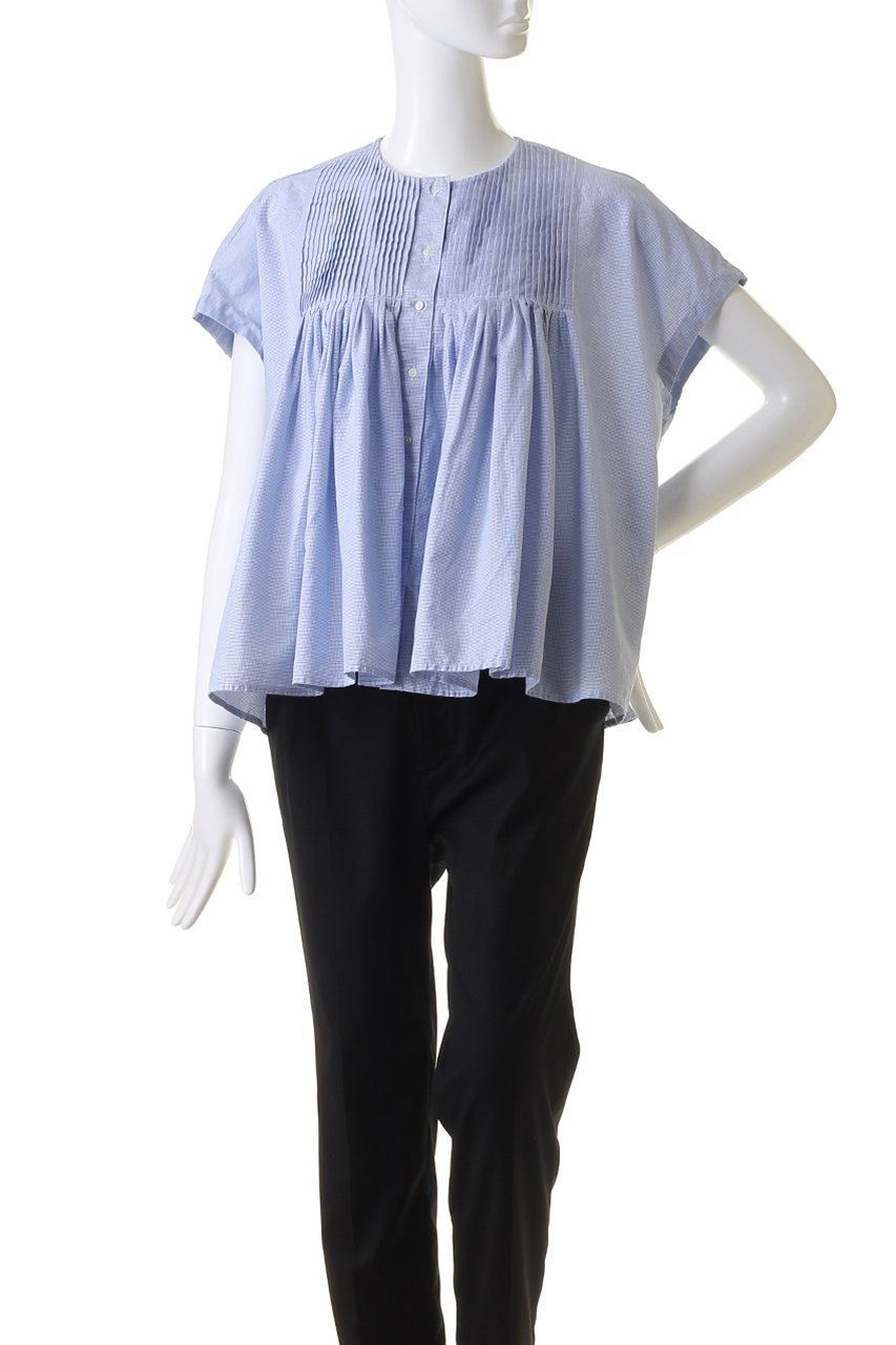 【ミズイロ インド/mizuiro ind】のpin tucked N/S shirt シャツ 人気、トレンドファッション・服の通販 founy(ファニー) 　ファッション　Fashion　レディースファッション　Fashion for Women　トップス・カットソー　Cut & Sew Tops　キャミソール&ノースリーブ　Camisoles & Sleeveless Tops　シャツ・ブラウス・オフィスカジュアル　Elegant Blouses & Button-Ups　チェック　Check, Plaid, Tartan　トレンド　Trend, Trending Now　ノースリーブ　Sleeveless, No-Sleeve　フロント　Front, Front Design　other-2|ID: prp329100004607801 ipo3291000000032905306